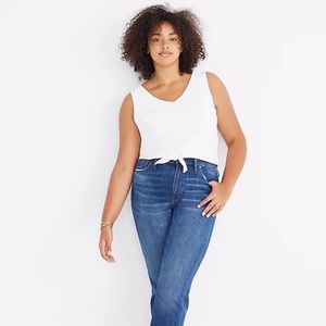 Madewell Texture & Thread Tie-Front Tank Top